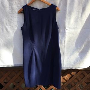 Navy blue sleeveless dress size 16